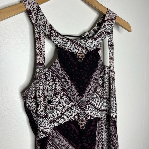 Free People You Made My Day Printed Dress in Frost Combo Sz 6 - Picture 4 of 9